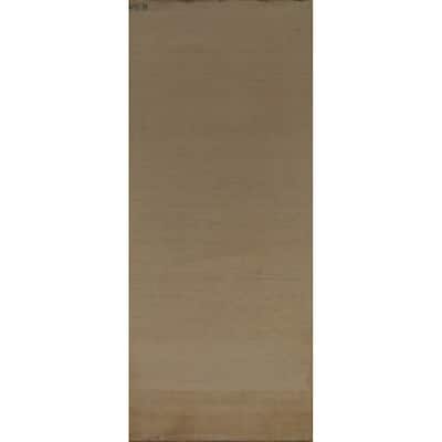 Beige Modern Gabbeh Runner Rug Handmade Wool Carpet - 3'2" x 9'8"