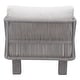 preview thumbnail 3 of 3, Cancun Outdoor Patio Furniture Club Chair Durable Aluminum Frame Includes Light Grey Olefin Cushions