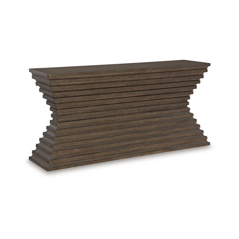 Signature Design by Ashley Hannodream Brown Sofa Table - 72" W x 18" D x 34.75" H