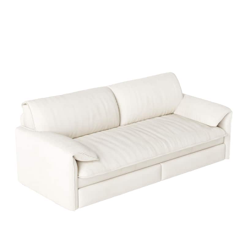Convertible Sofa Bed, 3-in-1 Multi-Functional Velvet Queen Pull Out Sofa Bed, 63.8'' Sleeper Sofa Loveseat Bed with Side Storage