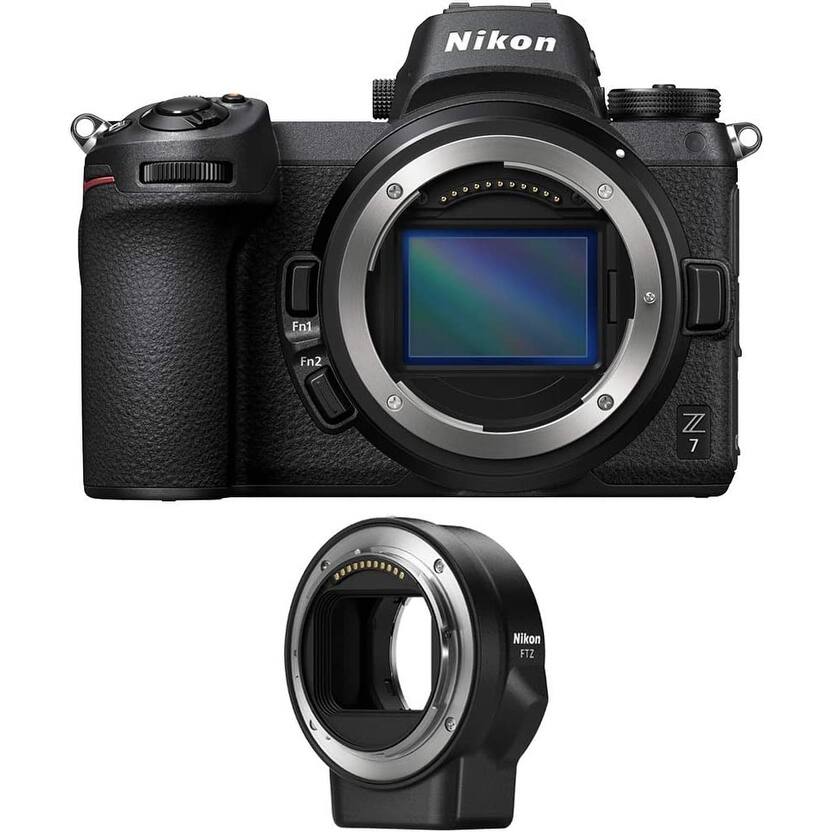 Nikon Z7 45.7MP FX-Format 4K Mirrorless Camera with FTZ Mount Adapter