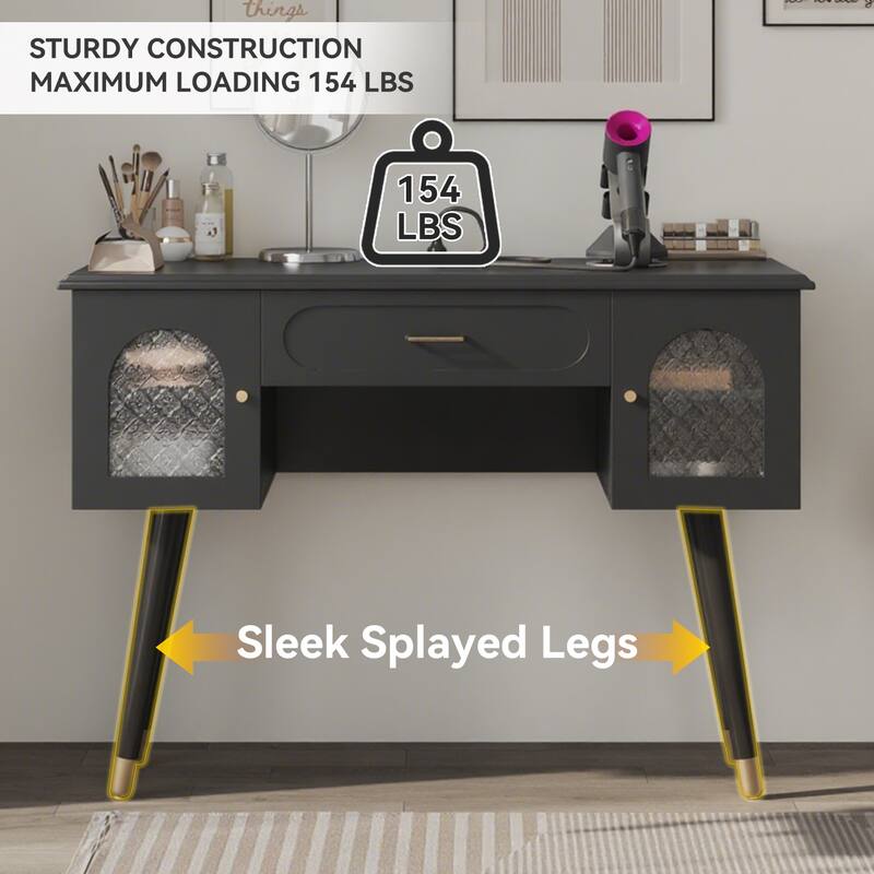 Elegant Vanity Makeup Table & Chair Set, Modern Dressing Table