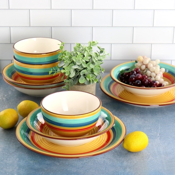 Yellow dinnerware sets cheap