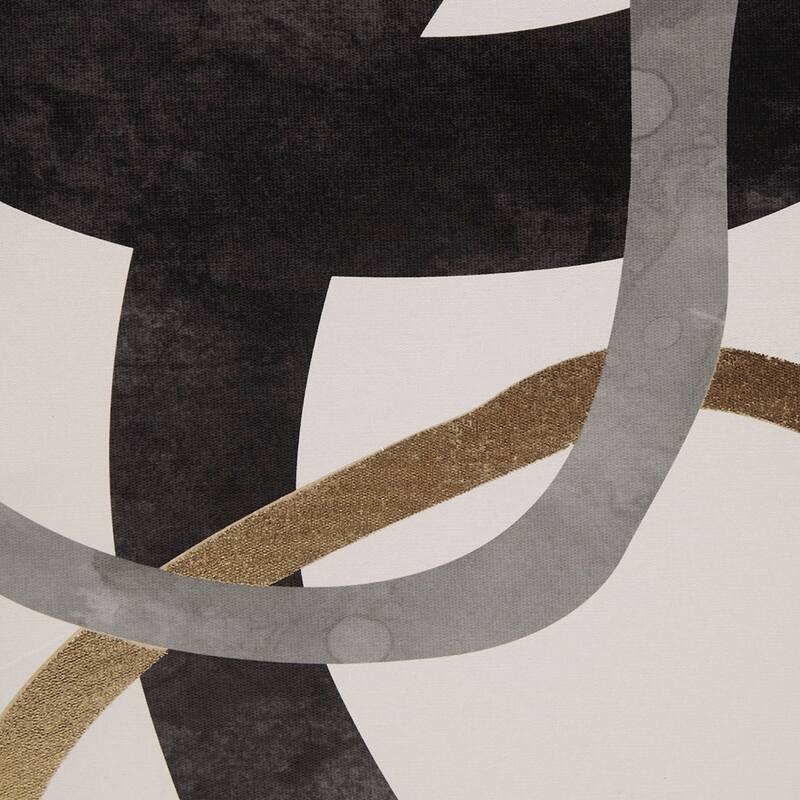 GDF Studio - Moving Midas Gold Foil Abstract 2-Piece Framed Canvas Wall Art Set