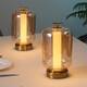 Option Brass Gold with Clear Amber Shade