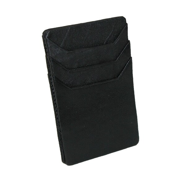Paul & Taylor Men's Leather Compact Magic Elastic Band Organizer Wallet - one size