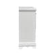 preview thumbnail 5 of 3, 6 Drawer and 2 Doors Wooden Dresser with Crystal-like Knob Handle in White Finish