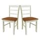 preview thumbnail 12 of 128, International Concepts Solid Wood Madrid Ladderback Chairs, Set of 2 - N/A