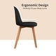 preview thumbnail 43 of 136, Modern Plastic and Wood Dining Chairs (Set of 2)
