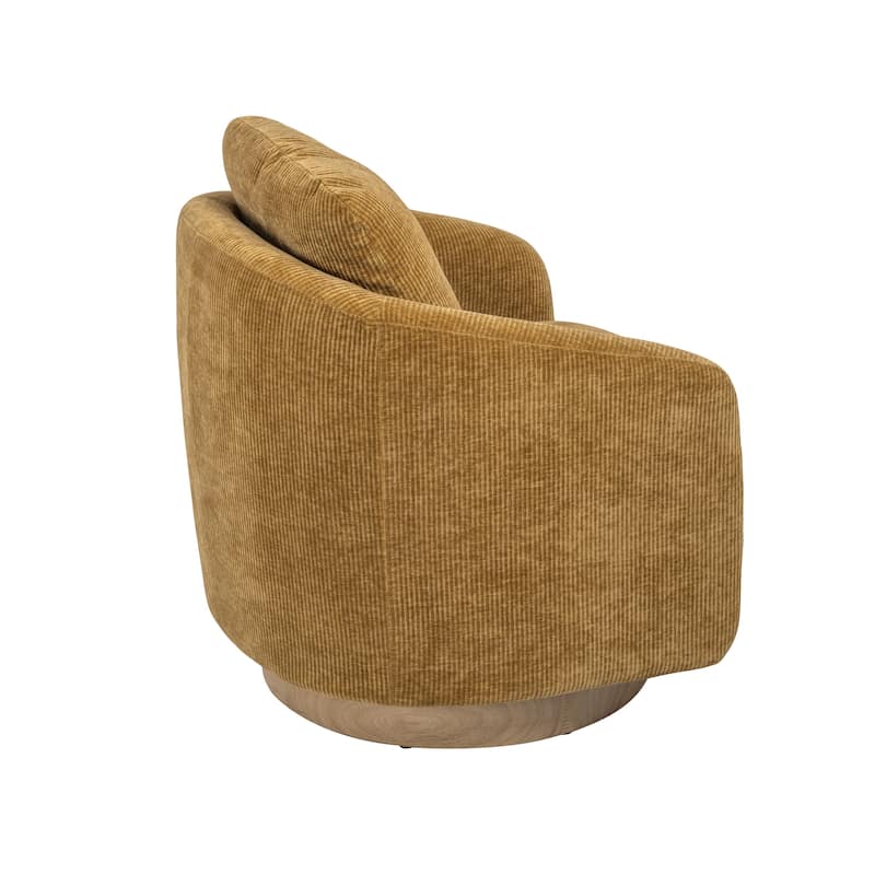 Swivel Accent Barrel Chair and Comfy Round Accent Single Sofa Chair, 360 Degree Club Chair, Lounge Armchair for Living Room