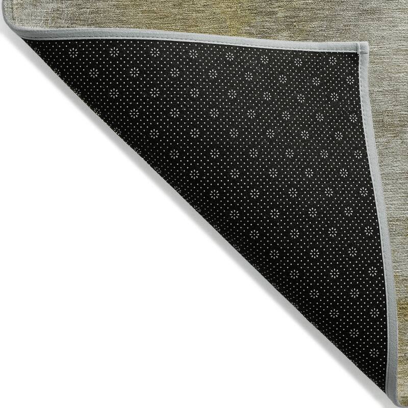 Machine Washable Indoor/ Outdoor Ombre Solid Chantille Rug