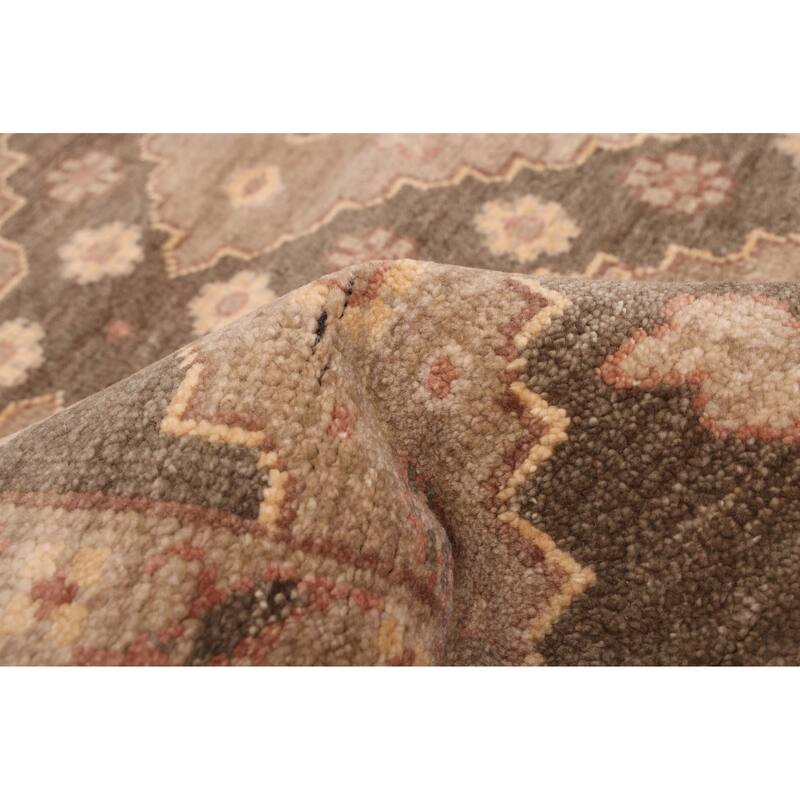 ECARPETGALLERY Hand-knotted Jules Serapi Brown, Taupe Wool Rug - 8'2 x 10'2