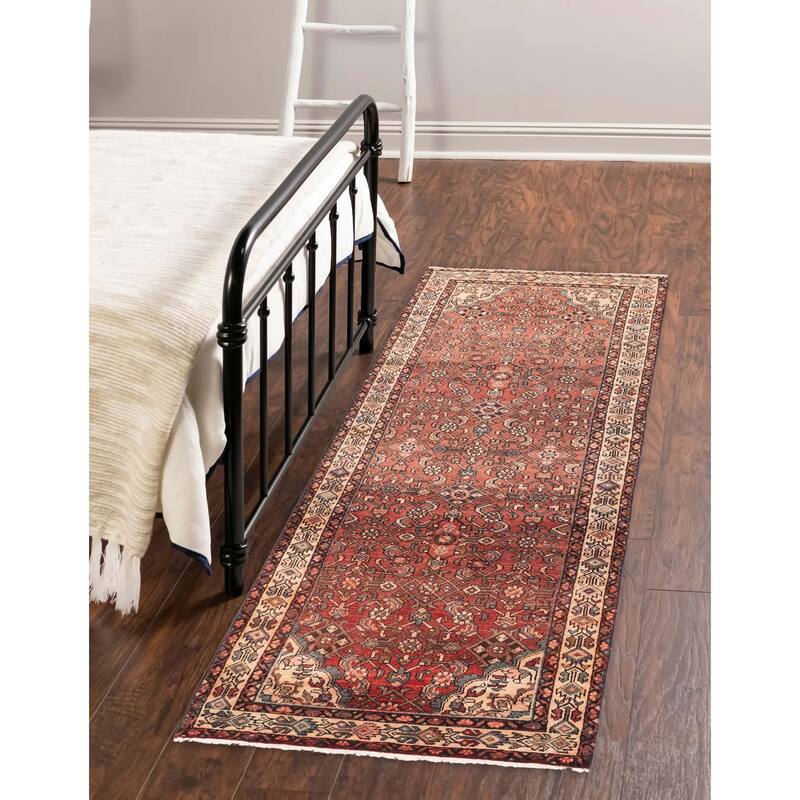 ECARPETGALLERY Hand-knotted Andelz Dark Copper Wool Rug - 3'8 x 9'7