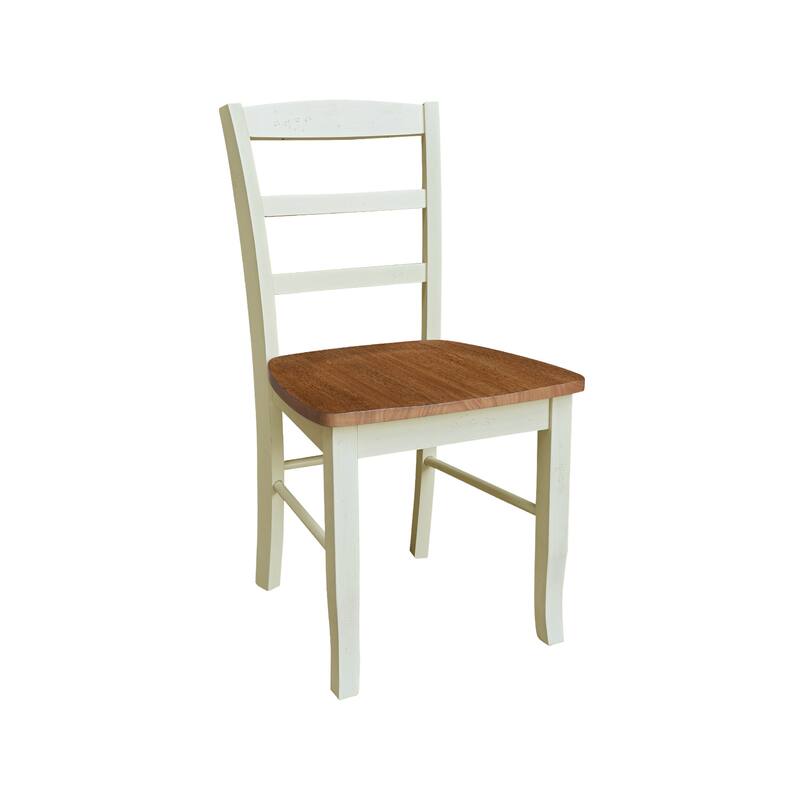 International Concepts Solid Wood Madrid Ladderback Chairs, Set of 2
