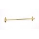 preview thumbnail 3 of 1, Alno Ribbon & Reed 24 Inch Wide Towel Bar Unlacquered Brass