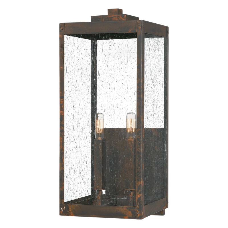 James Allan Kent 2 Light 23" Tall Outdoor Wall Sconce - Industrial Bronze