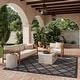 preview thumbnail 76 of 99, Nourison Easy Care Indoor/Outdoor Moroccan Trellis Area Rug 8' x 10' - Charcoal/Black
