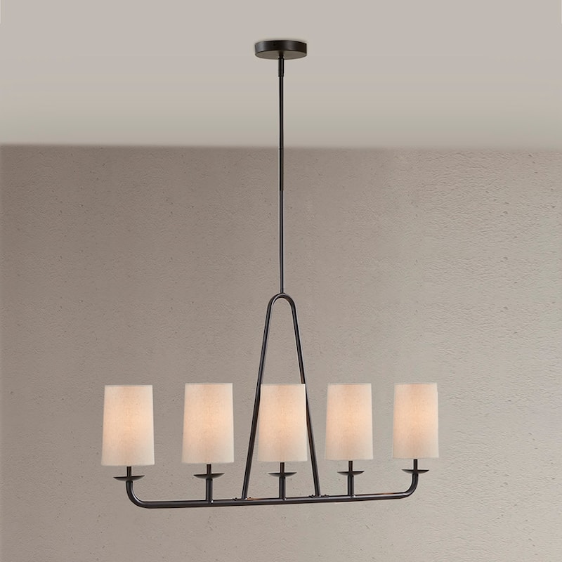 5-Light Linear Chandelier for living room,bedroom,and dining room