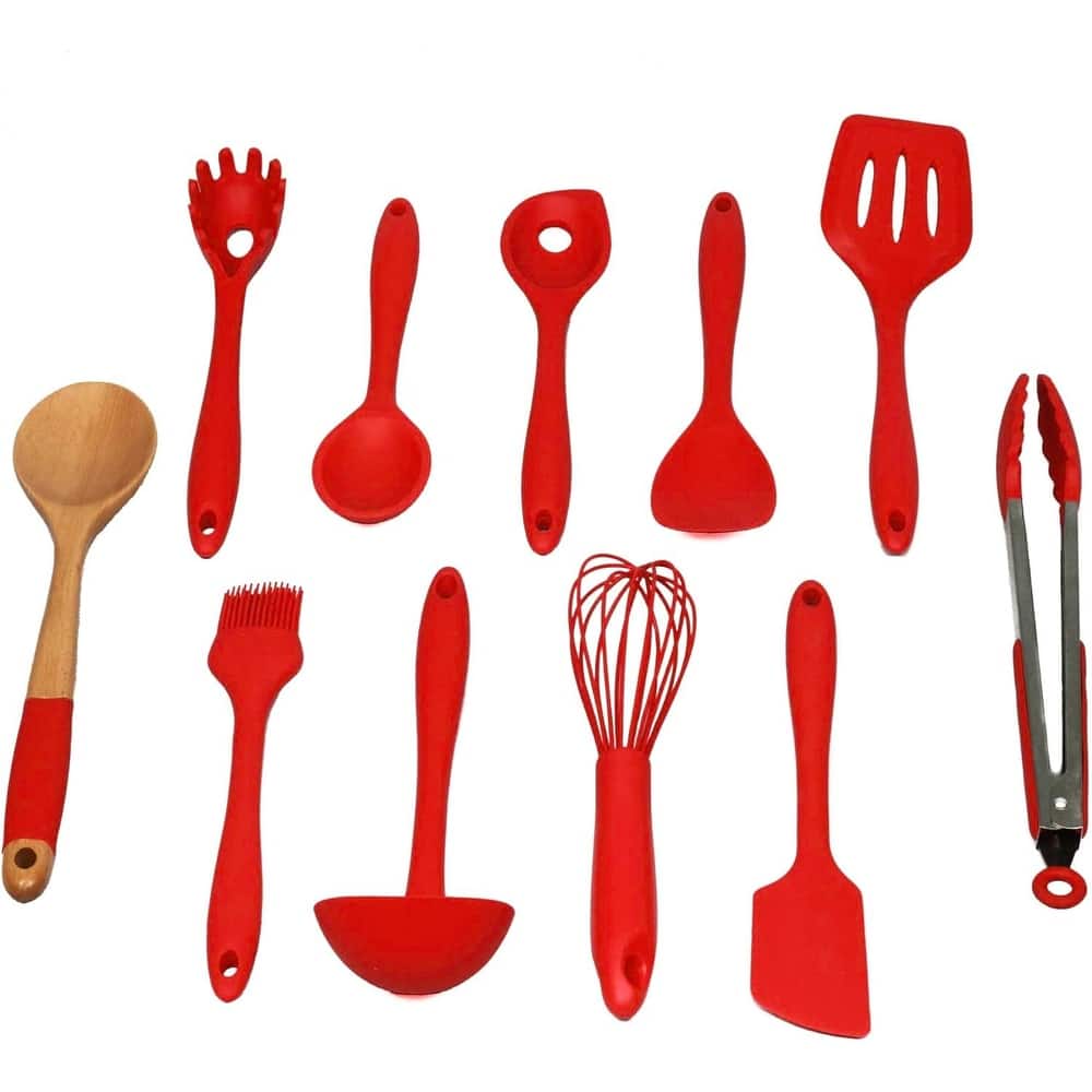Chef Craft 11 Piece Premium Silicone Kitchen Tool and Utensil Set
