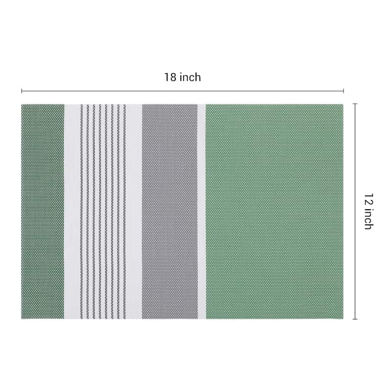 Farmhouse Placemats Set of 6 PVC Placemats for Dining Table Decor Indoor Outdoor Kitchen Table Mat Wipe Clean - 18*12in