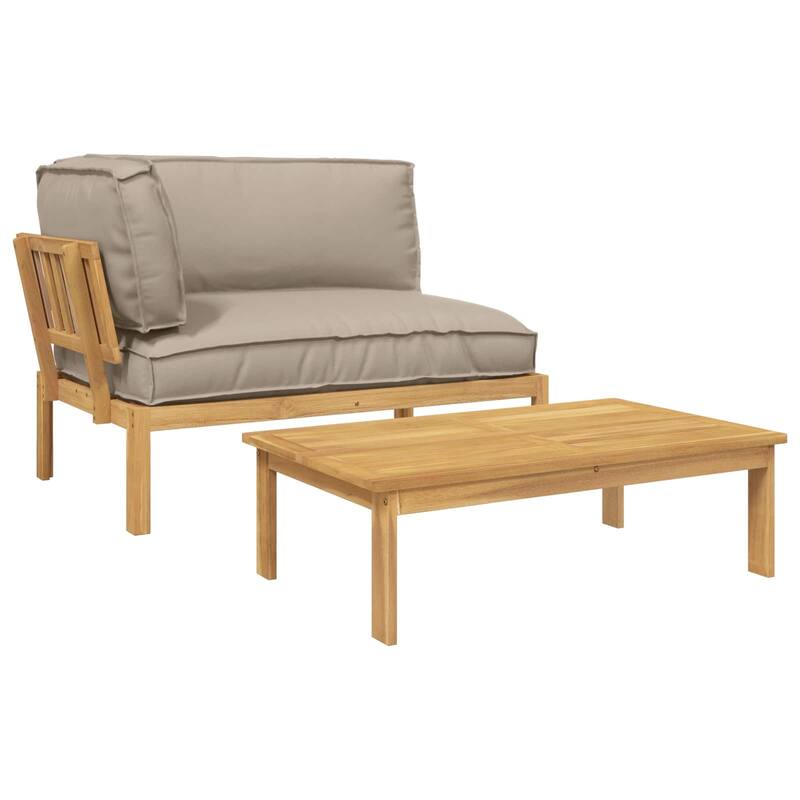 vidaXL Sofa Set in Solid Acacia Wood
