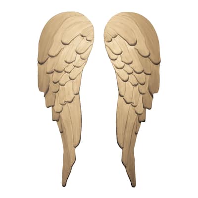 Angel Wings Recycled Steel Gold Wall Art