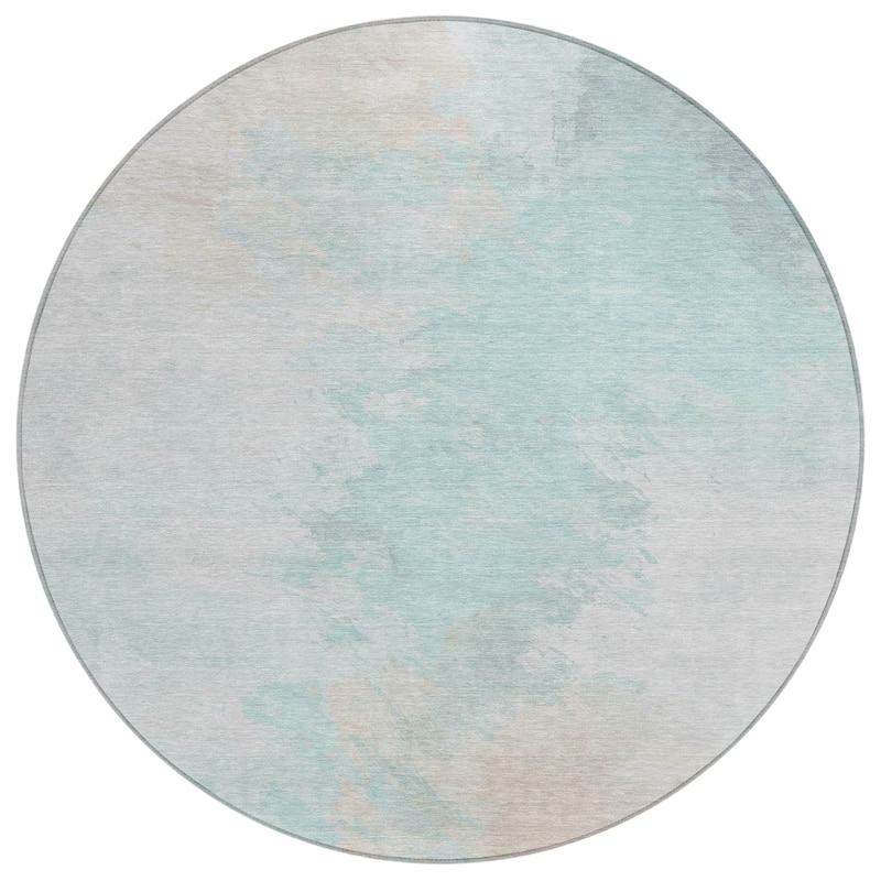 HomeRoots Abstract Transitional Rectangle Outdoor Rug