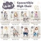 preview thumbnail 33 of 34, Babyjoy 16-in-1 Baby High Chair with Activity Center Booster Seat - See Details