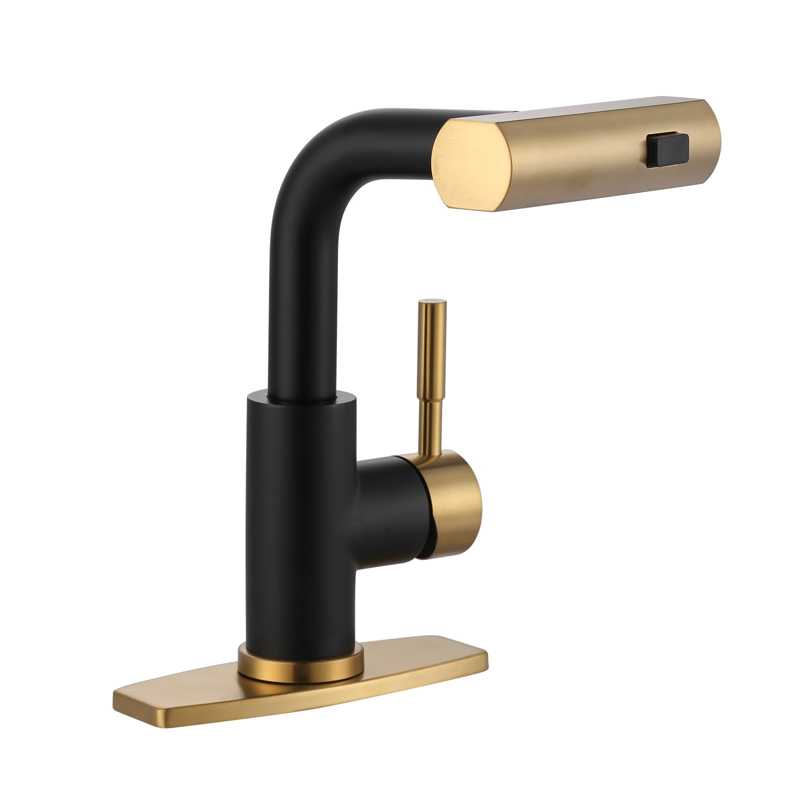 WOWOW 11.3 in. Single Handle Pull Down Sprayer Kitchen Faucet