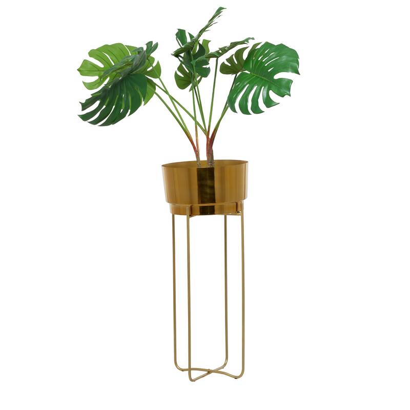 CosmoLiving by Cosmopolitan Metal Contemporary Planter (Set of 2) - S/2 31", 25"H