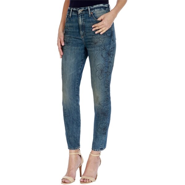 lucky brand floral jeans