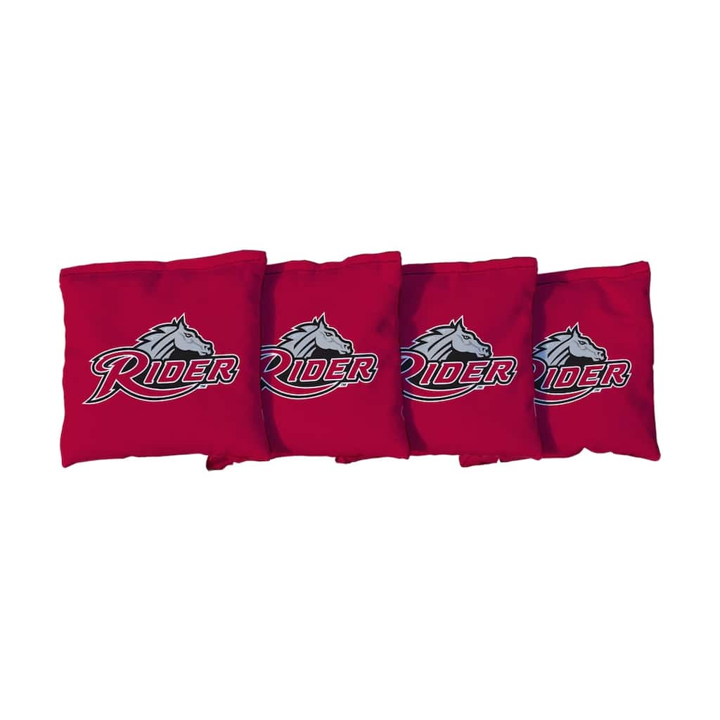 Rider University Broncos Red Cornhole Bags