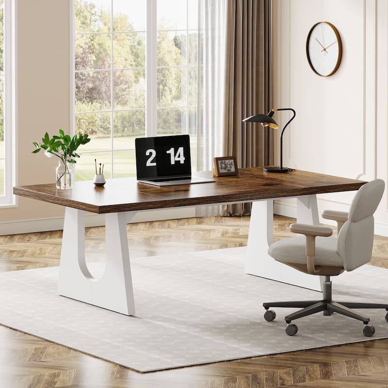 70.9 Inches Executive Desk Rectangular Computer Office Desk with Large Desktop