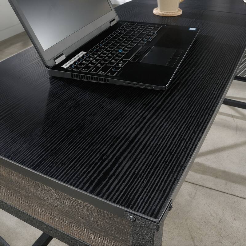 Wood Desk Return 36" with Expanded Workspace, Brown