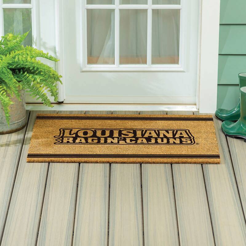 University of Louisiana-Lafayette Monochrome Indoor/Outdoor Coir Door Mat