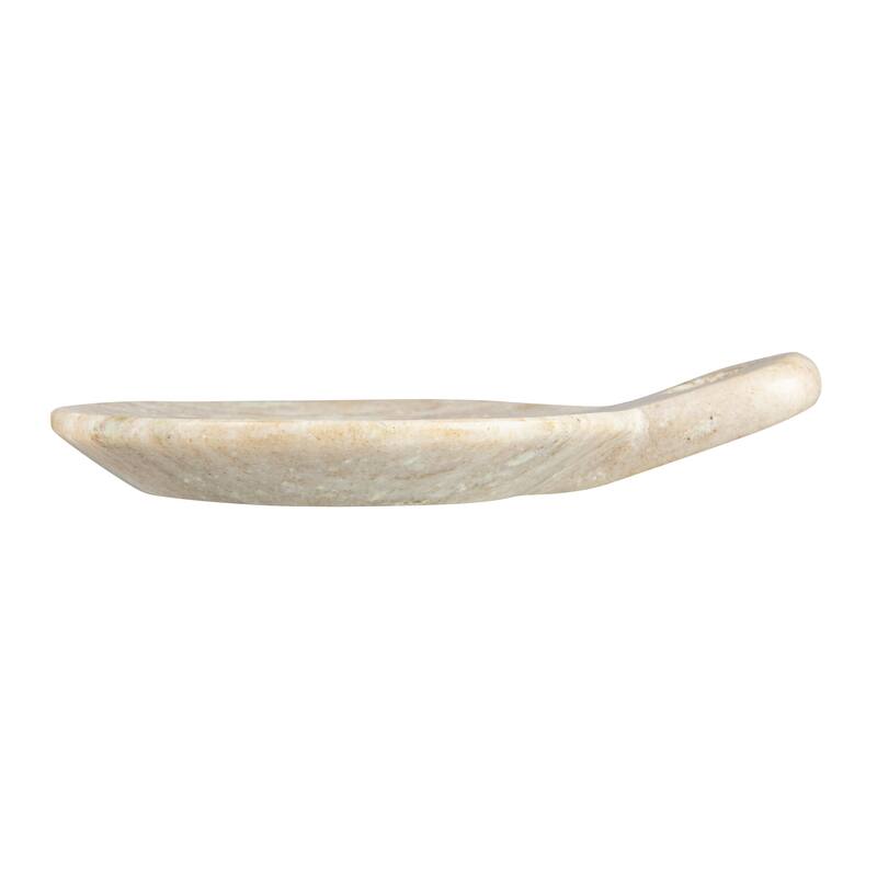 Hand-Carved Marble Dish with Handle
