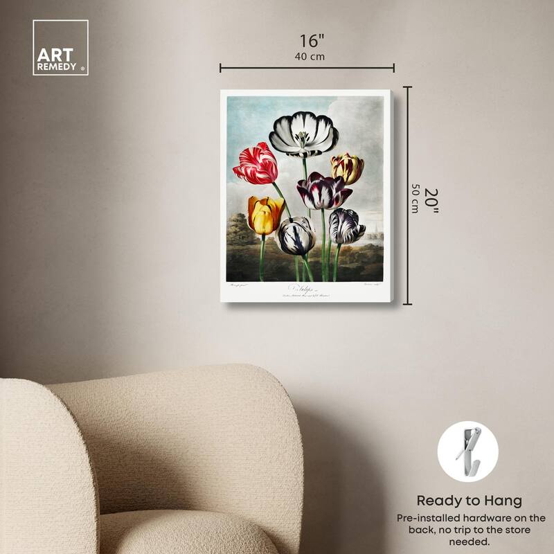 Tulips 1807 Canvas by Art Remedy, Gallery Wrapped