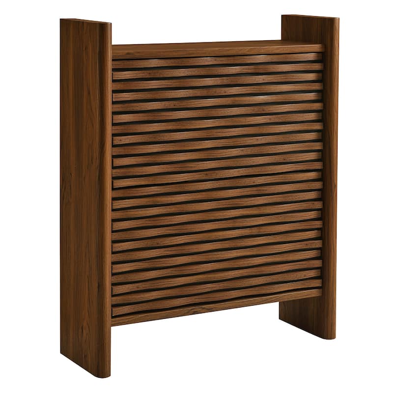 Emric Wave Shoe Cabinet - N/A