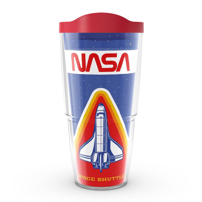 Tervis NASA Retro Badge Made in USA Double Walled Insulated Travel Tumbler, Classic - 24oz