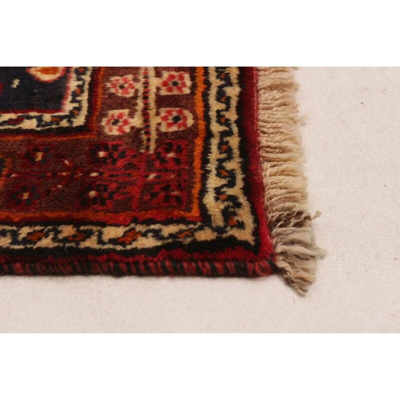 ECARPETGALLERY Hand-knotted Melis Vintage Red Wool Rug - 5'0 x 8'5