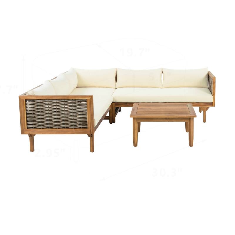 Sectional Seating Group with Waterproof Cushions