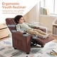 preview thumbnail 18 of 19, Costway Kids Recliner with Adjustable Backrest Footrest Cup Holder