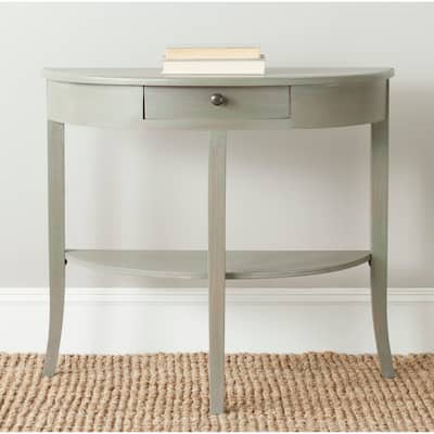 SAFAVIEH Alex Ash Grey Console - 33.9" x 14.4" x 30.1" - 33.9" x 14.4" x 30.1"