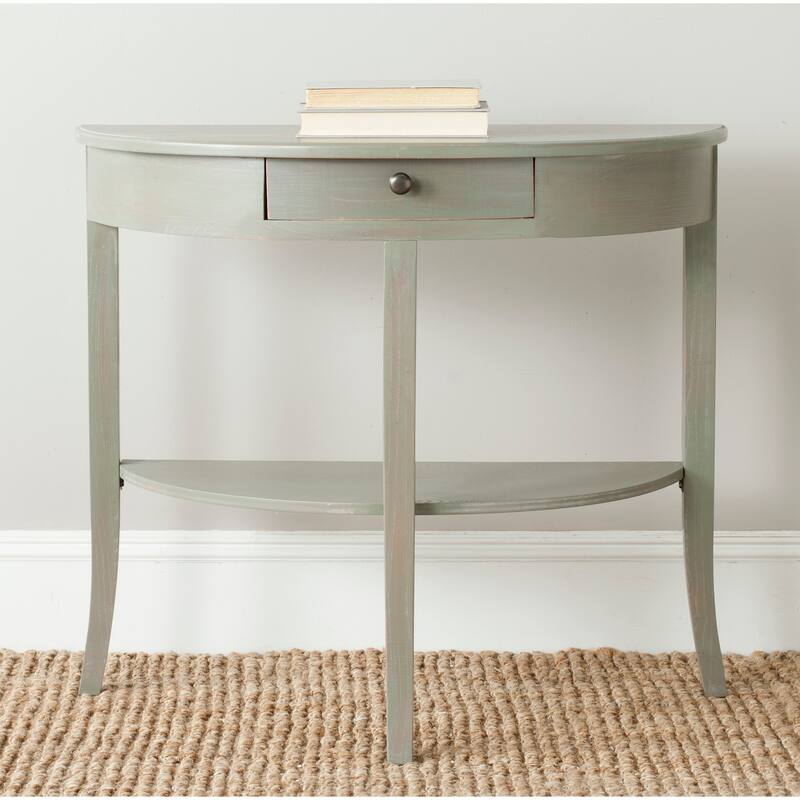 SAFAVIEH Sada Ash Grey Console - 33.9" x 14.4" x 30.1" - 33.9" x 14.4" x 30.1" - 34Wx14Dx30H