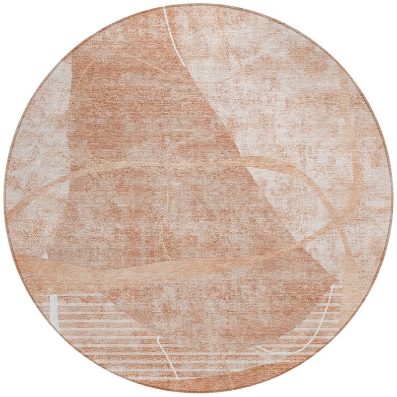 HomeRoots Abstract Transitional Rectangle Outdoor Rug