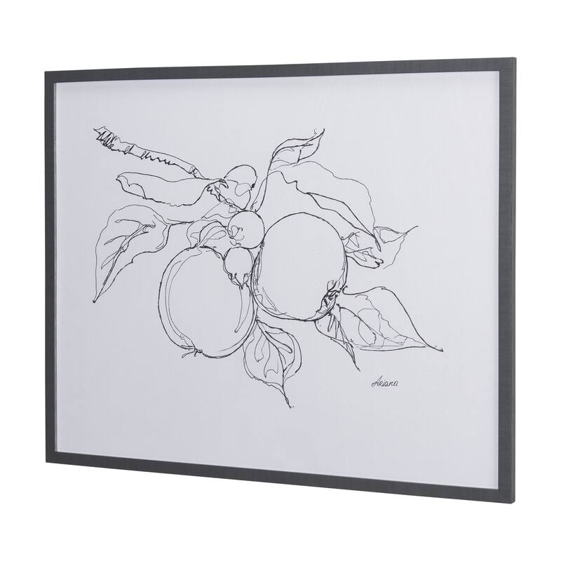 Fruit Sketch Apple Framed Art Print