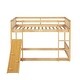 preview thumbnail 35 of 38, Twin Over Twin Pinewooden Floor Bunk Bed