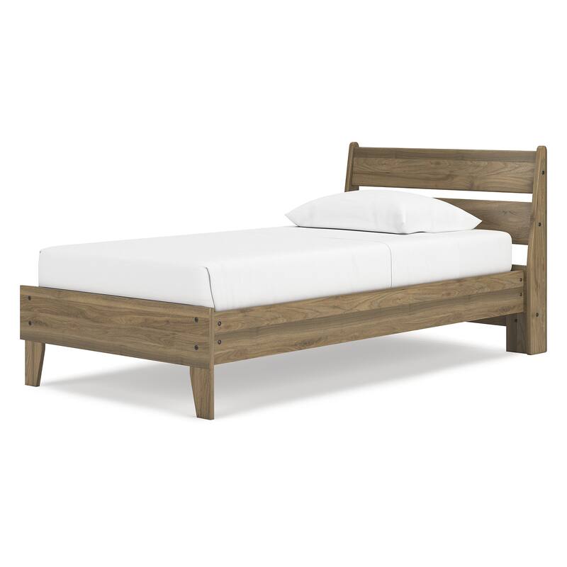 Signature Design by Ashley Deanlow Brown Platform Panel Bed