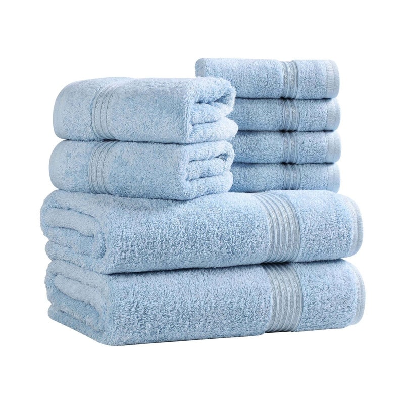 Superior Heritage Egyptian Cotton Absorbent 8-Piece Towel Set