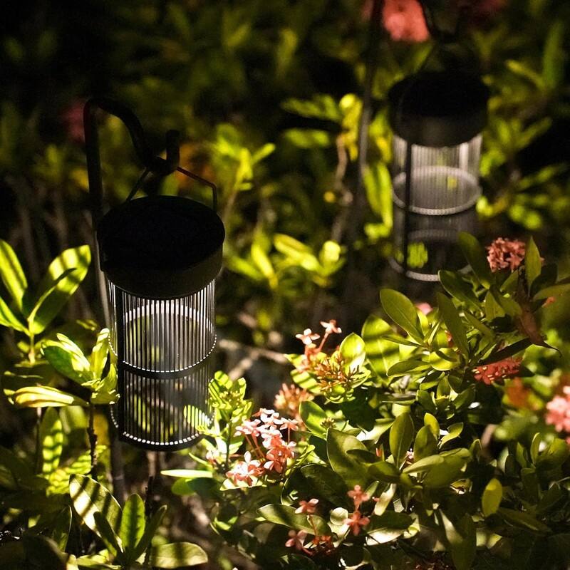 2 Pack Solar Lantern Lights, Decoration Ambient Lamp